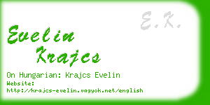 evelin krajcs business card